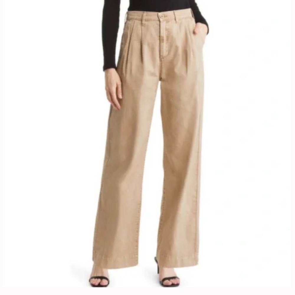PISTOLA Ellery High Rise Wide Leg Pleated Trouser women’s size 30P